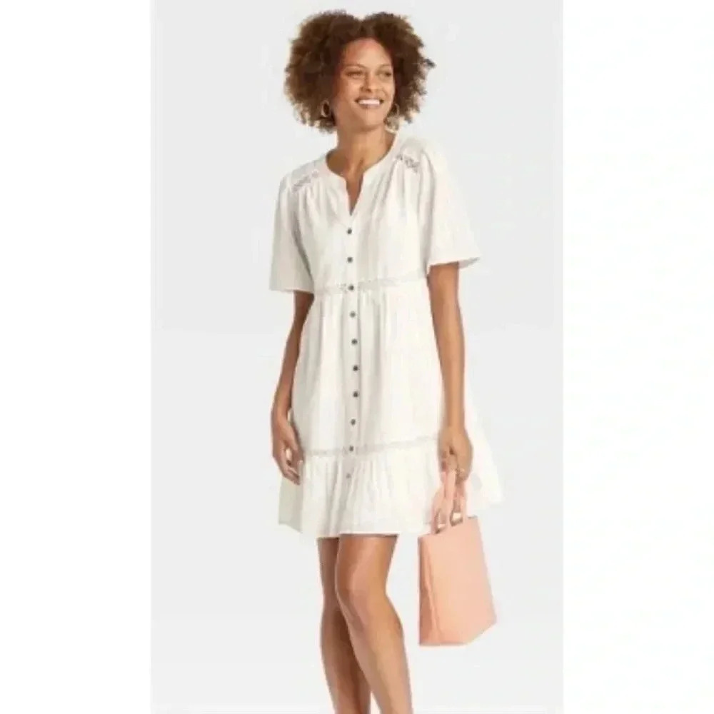 Knox Rose Sheer Tunic Dress large